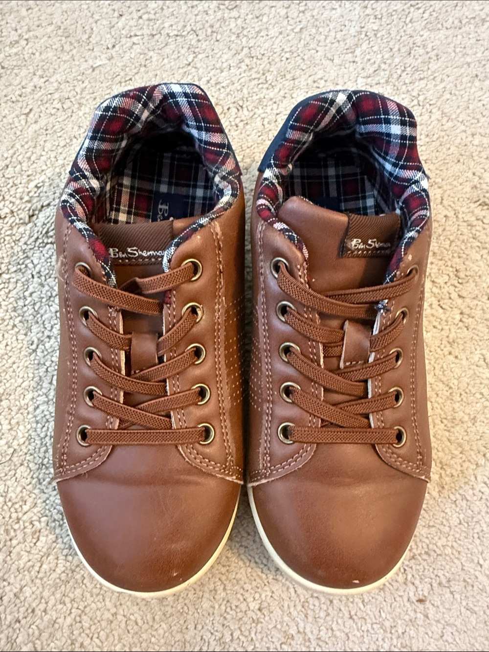 Boys Ben Sherman Boys Chestnut Hardie Sneakers Sz 1